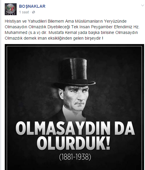 Atatürk’e Hakaret Eden Boşnaklar Sayfası İstemiyoruz.