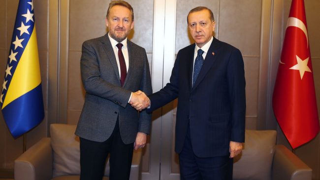 Cumhurbaşkanı Erdoğan, Bakir İzzetbegoviç’i kabul etti