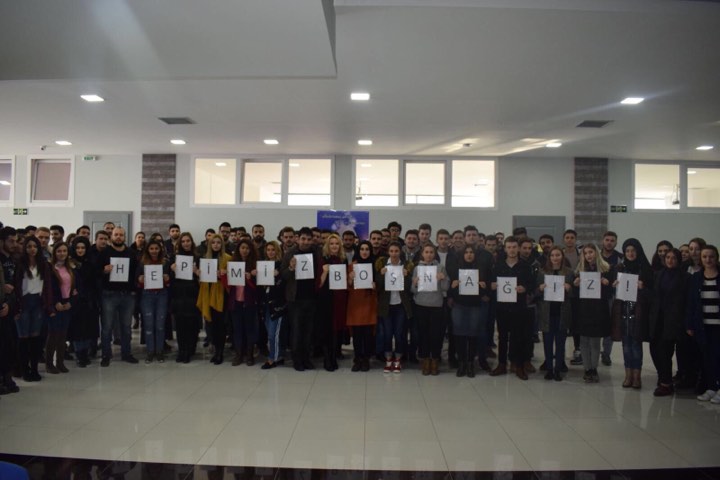 “Makedonya Uluslararası Vizyon Üniversitesinden” Boşnaklara Destek!