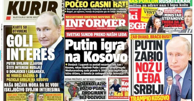 Sırplar İle Ruslar Arasına Kara Kedi Girdi !! Vucic’e Yakın medya Putin’e saldırıyor
