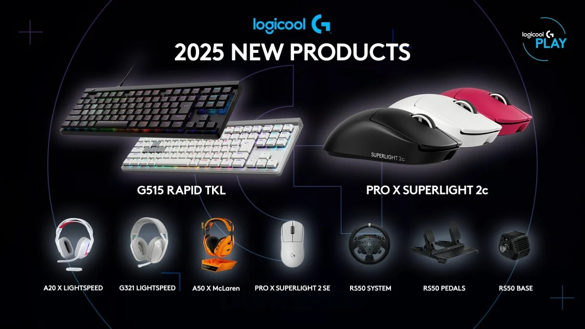 Logitech oyun serisine yeni cihazlar ekledi