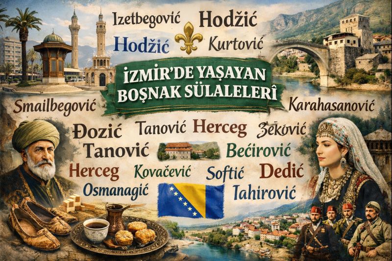 İzmirde Yaşayan Boşnak S&uuml;laleleri 150 Soyadı ( Merkez ,İl&ccedil;e ve K&ouml;yler ile Birlikte )